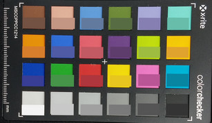 ColorChecker: El color de referencia se muestra en la mitad inferior de cada parche.