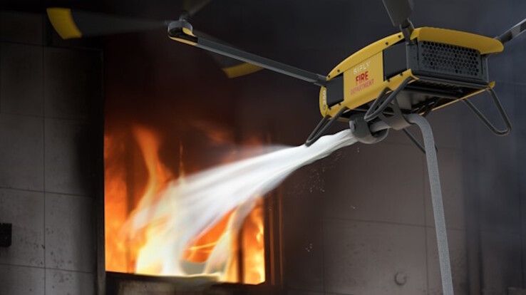El Q250 puede utilizarse para la extinción de incendios (Fuente de la imagen: SiFly)