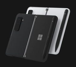Microsoft Surface Duo 2 en Obsidiana y Glaciar