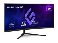 El monitor para juegos VX3418C-2K es curvo y ultrawide (Fuente de la imagen: ViewSonic)