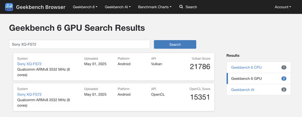 (Fuente de la imagen: Geekbench)