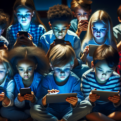 El gobernador de Florida, DeSantis, protege a los niños pequeños de los medios sociales adictivos y perjudiciales mediante una nueva ley. (Fuente: imagen AI Dall-E 3)