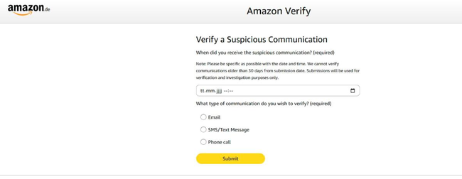 Verificar Amazon