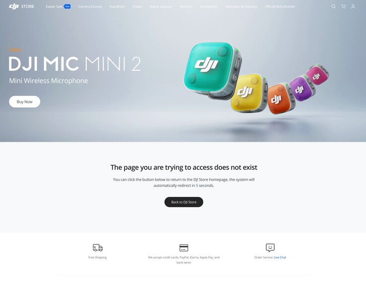 DJI ha revelado accidentalmente el Mic Mini 2 en su página web. Todavía no se puede comprar.