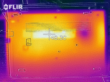 Imagen térmica bajo carga - abajo