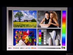 Amplios ángulos de visión de las pantallas OLED