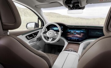 Interior del Mercedes EQE