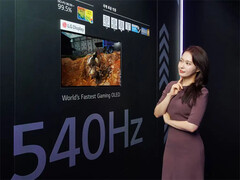 Una imagen compartida por LG Display de lo que se cree que es su nuevo panel WOLED de 27 pulgadas. (Fuente de la imagen: LG Display)