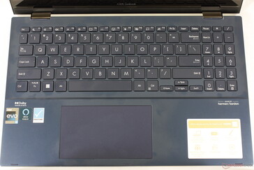 La distribución del teclado sigue siendo idéntica a la del antiguo Zenbook Flip 15 UX563FD