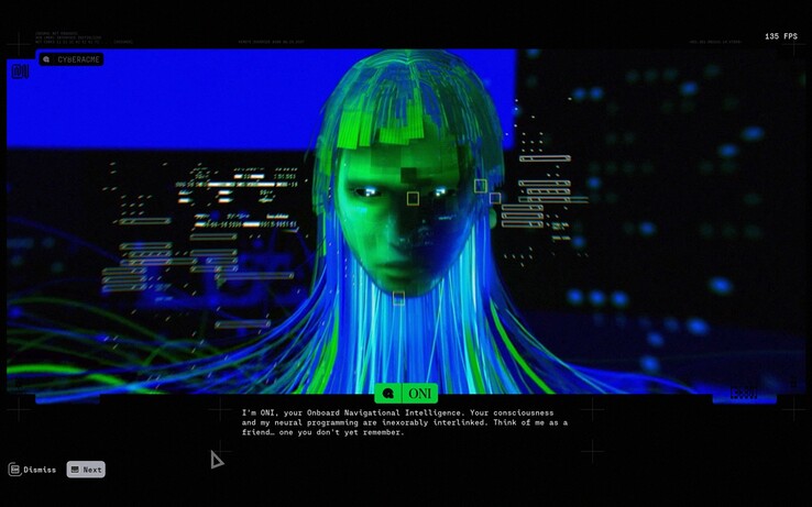 ONI, la inteligencia de navegación a bordo de Marathon, introduce el shooter de extracción de Bungie con un estilo visual frío y sintético que marca inmediatamente la pauta.
