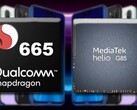 El Redmi Note 8 original venía con un SD 665, pero el modelo de 2021 podría llevar un Helio G85. (Fuente de la imagen: Xiaomi/Qualcomm/MediaTek - editado)