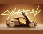 Una captura de pantalla de un vídeo promocional del Tesla CyberCab en la que se aprecia una vista lateral del vehículo