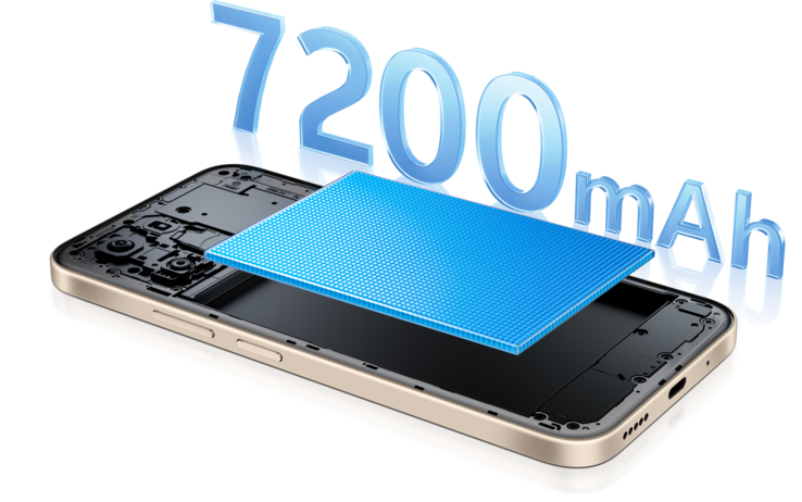 El Vivo T5 4G cuenta con una batería de 7.200 mAh
