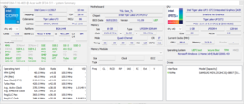 Información del sistema: Resumen de HWiNFO