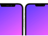 Un render del notch del iPhone 13 comparado con el actual del iPhone 12. (Imagen: @RendersbyIan)