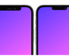 Un render del notch del iPhone 13 comparado con el actual del iPhone 12. (Imagen: @RendersbyIan)