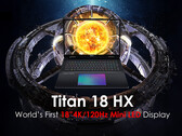 El próximo Titan 18 HX de MSI luce un enorme panel mini-LED 4K 120 Hz de 18 pulgadas. (Fuente de la imagen: MSI)