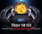 El próximo Titan 18 HX de MSI luce un enorme panel mini-LED 4K 120 Hz de 18 pulgadas. (Fuente de la imagen: MSI)