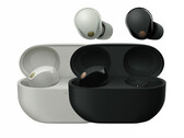 La Sony WF-1000XM5 en sus dos colores de lanzamiento. (Fuente de la imagen: Roland Quandt - editado)