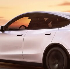 Un Tesla Model Y mostrando los tiradores de las puertas (Fuente de la imagen: Tesla)