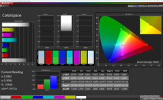 Espacio de color (colores: naturales, temperatura de color: estándar, espacio de color de destino: sRGB)