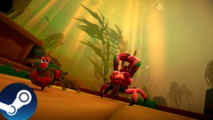 Captura de pantalla del juego Another Crab's Treasure que muestra los entornos y la jugabilidad. (Fuente de la imagen: Steam - Editado)