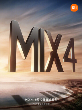 El Mi Mix 4 llegará el 10 de agosto. (Fuente de la imagen: Xiaomi)