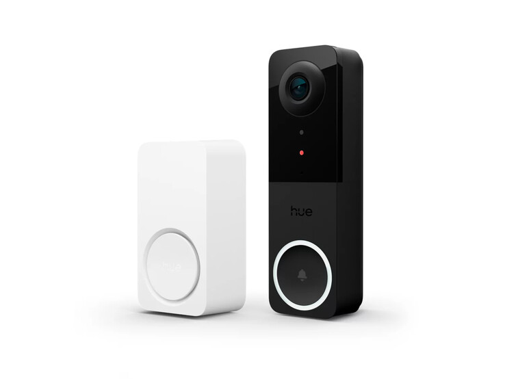 El timbre inteligente Philips Hue Secure (izquierda) y el videoportero Secure Wired (derecha). (Fuente de la imagen: Philips Hue)