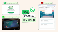 Las últimas mejoras de WhatsApp incluyen el registro desde el iPad, una compatibilidad mejorada con archivos PDF y la posibilidad de compartir música. 