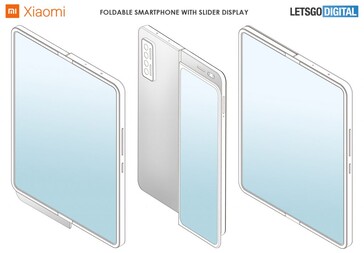 Teléfono deslizante plegable Xiaomi. (Fuente de la imagen: LetsGoDigital)