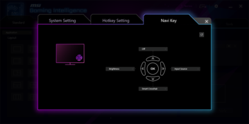 Configuración de la tecla Navi