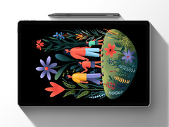 Una cámara web apaisada se esconde en una de las últimas imágenes teaser de la Xiaoxin AI Tablet Pro GT de Lenovo. (Fuente de la imagen: Lenovo)