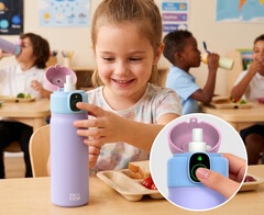 La botella de agua myFirst CareSip solo puede ser abierta por niños cuyas huellas dactilares estén registradas.