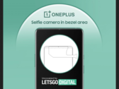 La nueva cámara selfie de OnePlus en el bisel. (Fuente: LetsGoDigital)