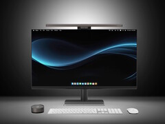 La lámpara de escritorio para ordenador ScreenBar Halo 2 de BenQ proporciona una iluminación sin deslumbramientos con colores de gran precisión. (Fuente de la imagen: BenQ)