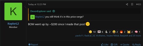 Kepler_L2 ha actualizado su estimación del precio del PS6