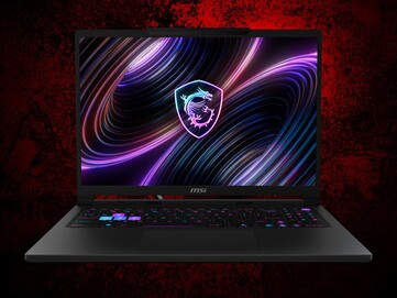 Se muestra el frontal del MSI Raider 16 Max HX (Fuente de la imagen: MSI PR)
