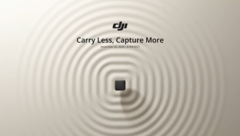 La página del evento de DJI muestra un pequeño objeto en forma de cubo en el centro, que muy posiblemente sea el Mic Mini. (Fuente de la imagen: DJI)