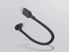 El cable trenzado 3A USB-C a USB-C de Xiaomi (10 cm) (en la imagen) saldrá a la venta en todo el mundo. (Fuente de la imagen: Xiaomi)