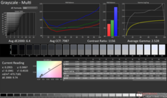 Escala de grises antes de la calibración