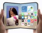 Dos manos sostienen cada una un iPhone Duo, uno plegado y otro desplegado
