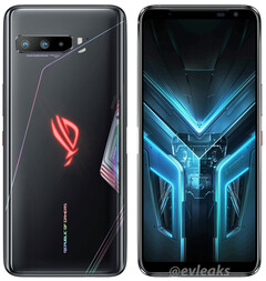 El diseño del Asus ROG Phone 3 no ha cambiado mucho respecto a su predecesor. (Fuente de la imagen: Evan Blass)