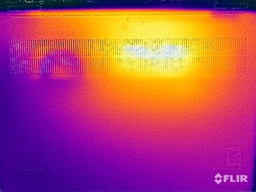 Temperaturas superficiales en la parte inferior (prueba de esfuerzo)