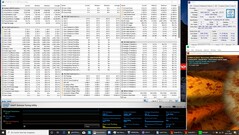 Información del sistema durante una prueba de esfuerzo combinada de FurMark y Prime95