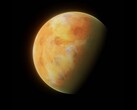 Ilustración de un artista que muestra un exoplaneta.