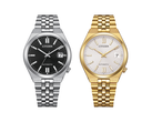 El modelo Citizen NK0030-51E, con esfera negra, y el modelo NK0032-56A en tono dorado, que se muestra en la imagen.