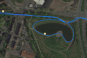 Prueba de GPS: Samsung Galaxy S10 5G - En bicicleta alrededor de un lago