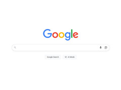 Una captura de pantalla de la página de inicio de la Búsqueda de Google de un usuario en X que muestra el nuevo botón del Modo AI. (Fuente de la imagen: @glenngabe en X)