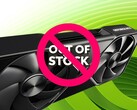 Se muestra la GPU de Nvidia con el símbolo de fuera de stock (Fuente de la imagen: Nvidia con modificaciones)