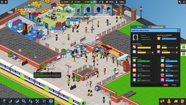 Una imagen que muestra una interfaz en Overcrowd: A Commute 'Em Up. (Fuente de la imagen: Steam)